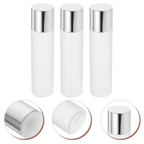 OUNONA  3 Pcs Toner Bottle Sample Bottles Lotion Travel Transparent
