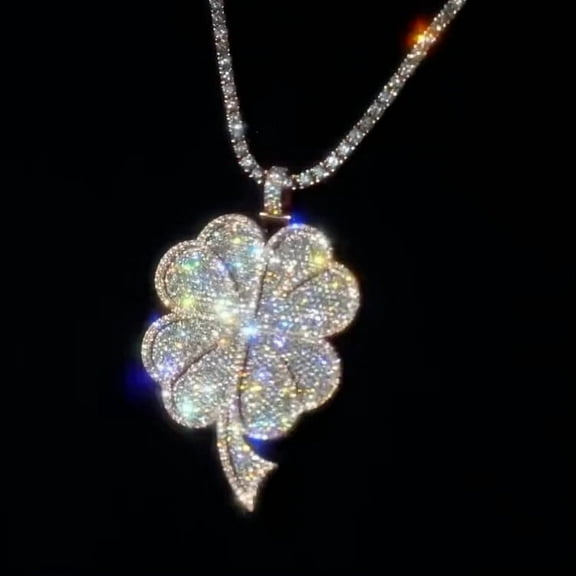 2.5Ct Round Cut Natural MOISSANITE Men's Pendant 14k White Gold Plated