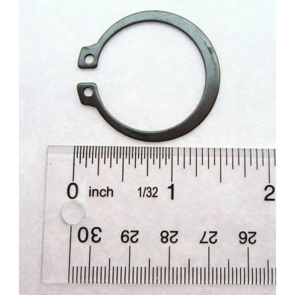 External Retaining Snap Ring  1 1/4 inch Black Oxide  Spring Steel