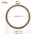 thumbnail image 2 of Unique Bargains 4.7' Rubber Round Embroidery Hoop Frame Cross-Stitch Ring, 2 Pack, 2 of 5