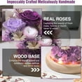 thumbnail image 4 of Valley of Rain & Forest Long-Lasting Real Flowers, Unique Floral Gift for You to Send Love for All Occasions, Womens Gifts for  Birthday Gifts Forever Flowers Roses Gifts-（Purple）, 4 of 10
