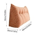 thumbnail image 3 of WIFKLSIIPG Triangular Headboard Pillow Twin for Dorm Headboard Bed Pillows Bolster Cushion Bed Bolster Triangular Backrest, 3 of 4