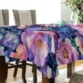 thumbnail image 5 of Yayeee Tablecloths 60" x 108" Rectangle Wrinkle Resistant Party Table Cover, Colorful Art Flowers, 5 of 8