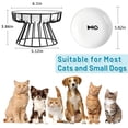 thumbnail image 3 of Cat Bowls, Elevated Cat Bowl, Raised Ceramic Dish with Metal Stand, Pet Water or Food Feeding Station for Indoor Cats, Kitten, Puppies and Small Dogs, Dishwasher Safe, 3 of 5