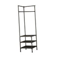 thumbnail image 3 of Abbracc Coat Rack Dorm Sweaters Jackets Scarf Hats Multipurpose Clothes Hanger Stand Three Layer Balck, 3 of 9