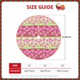 thumbnail image 3 of Daiia Flowers Drawing Merry Christmas Tree Skirt , Xmas Large Lace-up Tree Skirt, Santa Snowflakes Rustic Home Decorations New Year Party Farmhouse Decor-48", 3 of 7