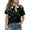 Black, variant on Polo Shirts for Child Girls Size 8 School Uniform Print Shirts Golf Tennis Button Down Collared Polos Casual Quick Dry 2026 Summer T-Shirts Purple 13-14 Years
