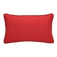 thumbnail image 3 of Outdoor Decor Ruby Red Lumbar Decorative Pillow 14 x 26 in Red, 3 of 4