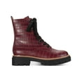 thumbnail image 2 of Sun + Stone Womens Tiiaa Faux Leather Platform Combat & Lace-up Boots, 2 of 5