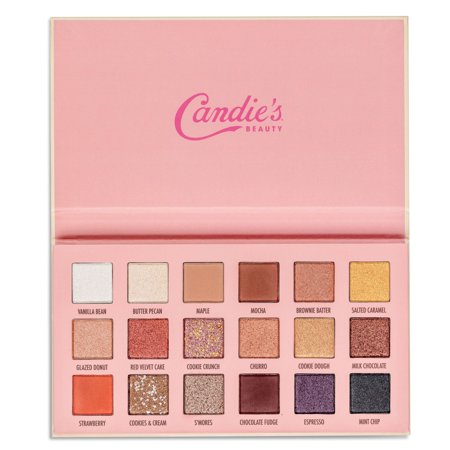 Candie's Parlor Ice Cream 18-Shade Eyeshadow Makeup Palette, Pink
