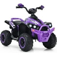 thumbnail image 1 of OLAKIDS Ride On ATV, 12V Kids 4 Wheeler Battery Powered Toy Car for Toddlers, Electric Rear Motorized Quad Vehicle for Boys Girls with LED Lights, Music, Horn, High Low Speed, Soft Start, 1 of 9