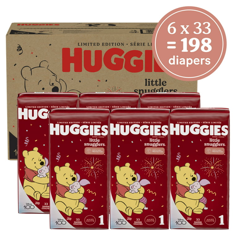 Huggies Little Snugglers Baby Diapers, Size 1 (8-14 lbs)