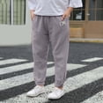 thumbnail image 2 of Gibobby Boys Pants Casual Pants For 12 18 24Months 2T 3T 4T 5T Little Boys Classic Linen Soft Stripe Elastics Waist Spring Autumn Trousers Kids Long Pants(5-6 Years,Grey), 2 of 5