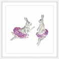 thumbnail image 2 of Marmont Hill "Dancing Rabbits" by Thimble Sparrow Framed Painting Print, 2 of 5