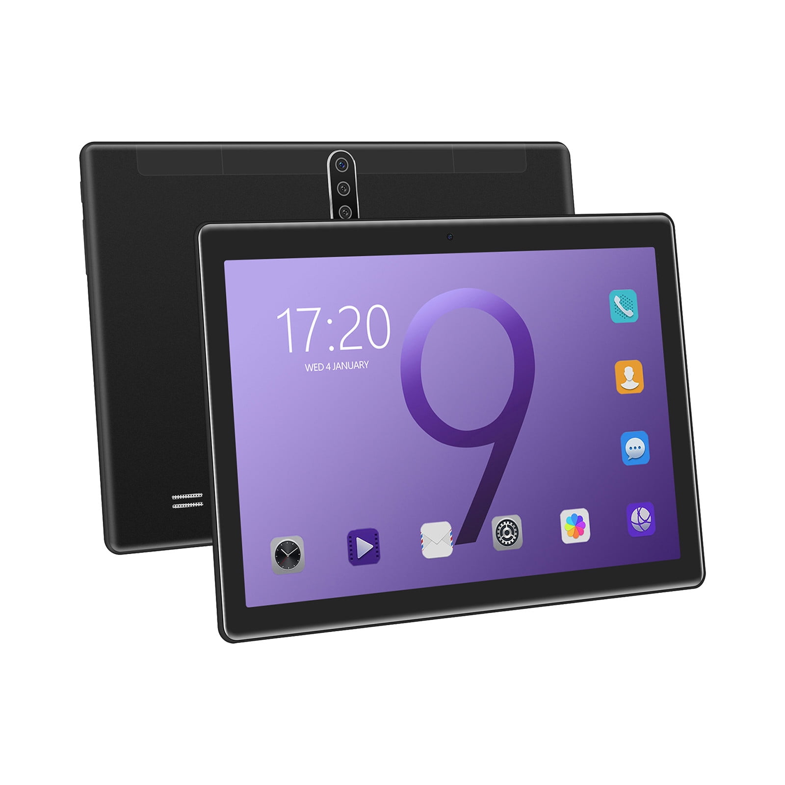 Android Tablets for Adults, Hwkond 10.1-inch Tablet Computer 2+16G 10 Core Android Ultra-thin High-definition Screen Learning Game Video Office Tablet Supports SIM Communication Function,Black