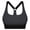 Grey, variant on Sports Bra for Women Seamless Workout Yoga Bra V-Neck Racerback Bralette For Fitness Training Comfortable Breathable Supportive Activewear Top Black 6