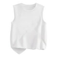 thumbnail image 6 of Gubotare Little Girls Tank Tops Girls Tank Tops - Girls Undershirts, Trendy Ribbed Sleeveless Summer Shirts - Kids Tank Tops for Girls (White,6-7 Years), 6 of 6