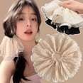 thumbnail image 4 of Large Scrunchies Hair Band Women Elastic Bobble Hair Band Ponytail Holder RFT H9K9, 4 of 8