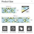 thumbnail image 3 of Yayeee Faucet Mat for Kitchen Sink 14.7" Diatomite Long Splash Guard Pad, Cartoon Plaid Lemon, 3 of 7