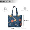 thumbnail image 5 of Flower Women's Large Weekend Travel Bag Moving Canvas Handbag Thick Double Layer Beach Weekend Travel Unisex Hospital Maternity Delivery with Toiletry Waterproof, 5 of 5