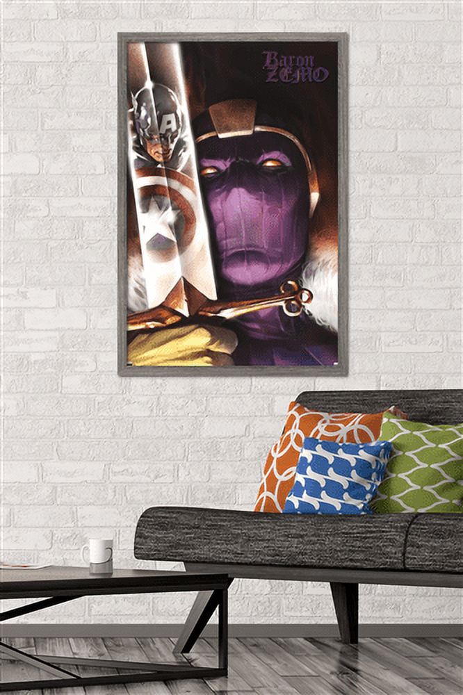 Marvel - Baron Zemo - Captain America #606 Wall Poster, 22.375" x 34", Framed