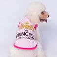 thumbnail image 4 of CSChome Pet Vest Breathable Soft Comfortable Sleeveless Crown Printing Dog Vest Pullover Daily Wear, 4 of 7