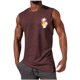 thumbnail image 1 of Hombres Sudadera Casual Cuello Redondo Tanque Deportivo sin Mangas, 1 of 4