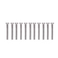 thumbnail image 4 of 50 Pcs Vis à Fromage Tête Fente A2 70 Acier Inoxydable Vis Plates Machinerie M3 Ensemble de Vis, 4 of 7