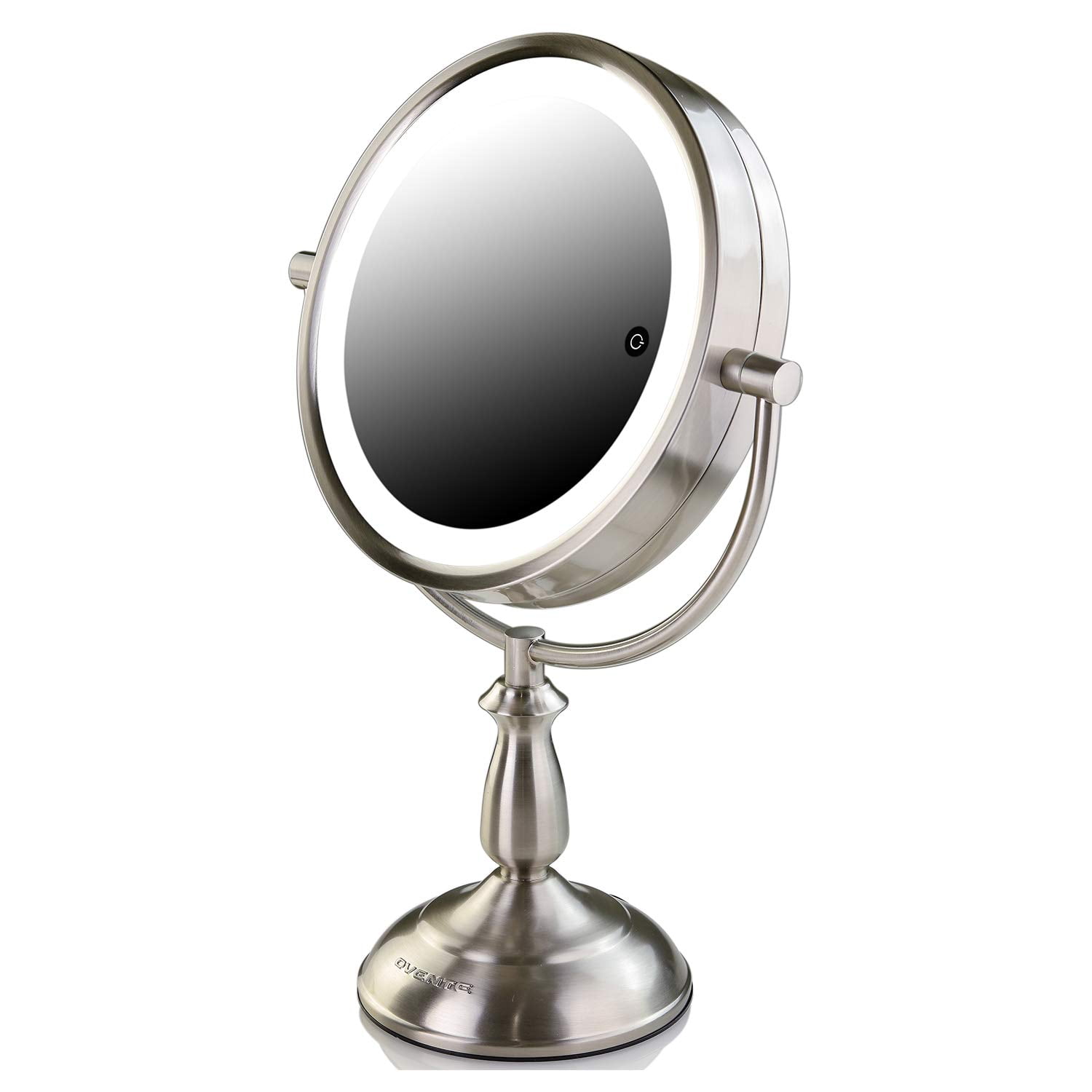 Ovente Lighted Tabletop Vanity Mirror 7.5 Inch 1X 5X ...