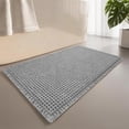 thumbnail image 3 of YOCWUCK Waffle Bathroom Rugs Ultra-Soft Non-Slip Bath Mat Super Absorbent Quick Dry Bath Rugs for Bathroom Floor Machine Washable Bathroom Mats with Tassels Boho Bathroom Decor 18"x30" Gray, 3 of 8