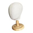 thumbnail image 4 of Bunblic Mannequin Head Hat Display Rack Multifunctional Head Stand Making Hat Display Head for Hairdressing Shop Markets Home Use wood, 4 of 8
