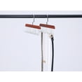 thumbnail image 4 of Unique Bargains Wood Tank Top Hanger with 8 Hooks 2 Pcs Dark Brown, 4 of 6