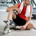 thumbnail image 6 of Men's South Korean Flag Novelty Athletic Socks Women's Digital Printing Funky Patterned Crew Socks, 6 of 7