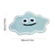 thumbnail image 3 of Yhmxh Decoración del baño Alfombra antideslizante para baño con diseño de nubes sonrientes, para puerta de inodoro, con efecto flocado, absorbente de agua Gabinete de almacenamiento de baño, 3 of 5