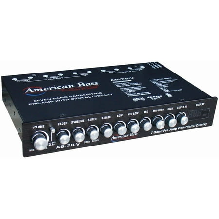 American Bass AB7BV High End 7 Band Equalizer Voltage (Best Equalizer Settings For Bass)