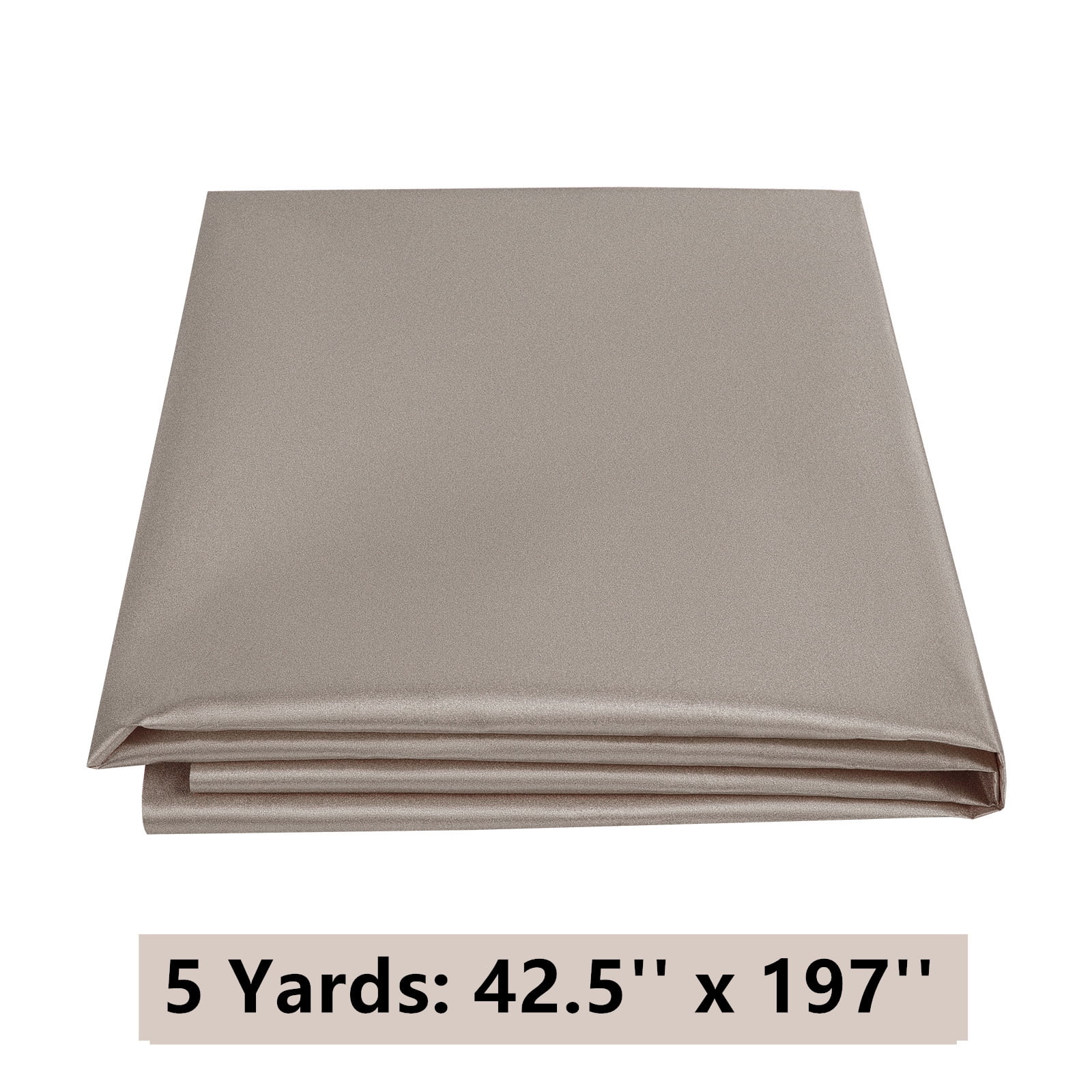 ANMINY Copper Fabric Nickel Faraday Fabric 42.5 x 1/2/3/4/5/10 Yards EMF  RFID RF EMI Radiation Shielding Signal Block Protector, Silver Gray 