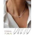 thumbnail image 4 of Collares Para Mujer Plata 925 Dijes Collar Luna Estrella Corazón Cadena De Oro 18K/ Plata 925/ Oro Rosa Gargantilla Minimalista Joyeria Para Mujer Accesorios, 4 of 4
