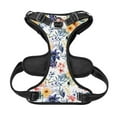 thumbnail image 4 of Kdxio Lilies Flowers Print No Pull Dog Harness Adjustable Reflective Oxford Easy Control Medium Large Dog Harness for Training and Everyday-X-Large, 4 of 8