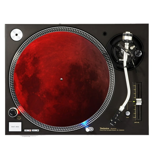 KuzmarK™ 12" DJ Turntable Slipmat - Blood Moon