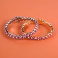 thumbnail image 3 of Elegant Round Cut Lab Created Purple Amethyst Moissanite Tennis Bracelet in 925 Sterling Silver – Sparkling Gift for Women, Bridesmaids, Anniversary, and Special Occasions, 3 of 6