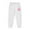 KP48 White, variant on Rhoudy Pants For Girl Straight Leg Kids Jogger Pants Cartoon Prints For Girls And Boys Athletic Wear Versatile Basic Slacks Black 2-3 Years