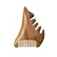 thumbnail image 1 of Peine de madera de sándalo verde Natural tallado a mano, masaje multifuncional antiestático, peine de madera de dientes finos/anchos ZefeiWu 8390612524035, 1 of 1