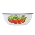 thumbnail image 3 of Novomoskovsjka Posuda Strawberry Enamel Serving Bowl Set of 3 pcs Shatterproof Enameled Steel Fruit and Salad Bowls for Cooking Enamel Mixing Bowl for Indoor and Outdoor Use Floral Metal Bowls, 3 of 13