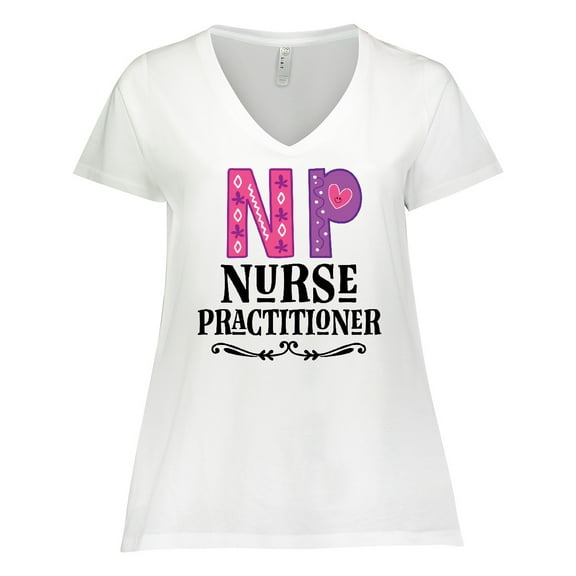 Inktastic Nurse Practitioner NP Gift Women's Plus Size V-Neck T-Shirt