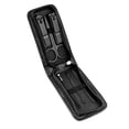 thumbnail image 2 of Manicure Set 6 Piece Nail Clippers Set Stainless Steel Portable Nail Care With Leather Bag, 2 of 3