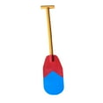 thumbnail image 4 of QccHieUs Children Paddle Prop Canoe Paddle Colorful Comfortable Lightweight Wood Boat Oar Red Blue, 4 of 9