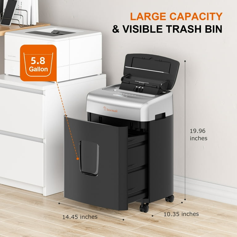 Free Shipping! Bonsaii 110-Sheet Micro-Cut Auto Feed Paper