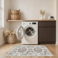 thumbnail image 5 of YOUFORTONG 2'x4' Washable Vintage Area Rug, Water Resistant Non-Slip Low Pile Floor Mat for Entryway Kitchen Living Room Bedroom, Durable Indoor Doormat,Brick, 5 of 6