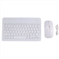 thumbnail image 1 of Teclado y Mouse Inalámbricos de 10 Pulgadas, Kit Combinado de Teclado y Mouse Bluetooth Recargable con Retroiluminación RGB,, 1 of 5