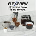 thumbnail image 3 of Hamilton Beach FlexBrew Coffee Maker, K Cup Pod Compatible Single Serve Coffee Maker & 12-Cup Coffee Pot, Black, 3 of 8